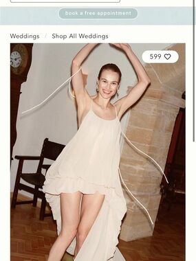 Bronx and Banco Sheer Blush High-Low Slip Dress